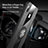Ultra-thin Silicone Gel Soft Case Cover with Magnetic Finger Ring Stand X01L for Samsung Galaxy M10S