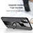 Ultra-thin Silicone Gel Soft Case Cover with Magnetic Finger Ring Stand X01L for Samsung Galaxy M21s
