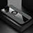 Ultra-thin Silicone Gel Soft Case Cover with Magnetic Finger Ring Stand X01L for Samsung Galaxy M31s Gray