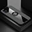 Ultra-thin Silicone Gel Soft Case Cover with Magnetic Finger Ring Stand X01L for Samsung Galaxy M51 Gray