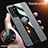 Ultra-thin Silicone Gel Soft Case Cover with Magnetic Finger Ring Stand X01L for Samsung Galaxy Note 20 5G