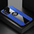 Ultra-thin Silicone Gel Soft Case Cover with Magnetic Finger Ring Stand X01L for Samsung Galaxy Note 20 5G Blue