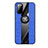 Ultra-thin Silicone Gel Soft Case Cover with Magnetic Finger Ring Stand X01L for Samsung Galaxy S20 5G