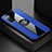 Ultra-thin Silicone Gel Soft Case Cover with Magnetic Finger Ring Stand X01L for Samsung Galaxy S20 Lite 5G Blue