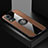 Ultra-thin Silicone Gel Soft Case Cover with Magnetic Finger Ring Stand X01L for Vivo X60 Pro 5G