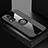 Ultra-thin Silicone Gel Soft Case Cover with Magnetic Finger Ring Stand X01L for Vivo X60 Pro 5G Gray