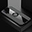 Ultra-thin Silicone Gel Soft Case Cover with Magnetic Finger Ring Stand X01L for Vivo Y20 Gray