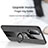 Ultra-thin Silicone Gel Soft Case Cover with Magnetic Finger Ring Stand X01L for Vivo Y50