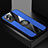 Ultra-thin Silicone Gel Soft Case Cover with Magnetic Finger Ring Stand X01L for Vivo Y55s (2021)