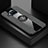 Ultra-thin Silicone Gel Soft Case Cover with Magnetic Finger Ring Stand X01L for Xiaomi Mi 10T Lite 5G Gray