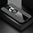 Ultra-thin Silicone Gel Soft Case Cover with Magnetic Finger Ring Stand X01L for Xiaomi Redmi Note 9 Gray