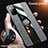 Ultra-thin Silicone Gel Soft Case Cover with Magnetic Finger Ring Stand X02L for Samsung Galaxy A03s