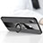 Ultra-thin Silicone Gel Soft Case Cover with Magnetic Finger Ring Stand X02L for Samsung Galaxy A30