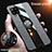 Ultra-thin Silicone Gel Soft Case Cover with Magnetic Finger Ring Stand X02L for Samsung Galaxy A42 5G