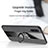 Ultra-thin Silicone Gel Soft Case Cover with Magnetic Finger Ring Stand X02L for Samsung Galaxy A50