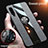 Ultra-thin Silicone Gel Soft Case Cover with Magnetic Finger Ring Stand X02L for Samsung Galaxy A90 5G