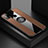 Ultra-thin Silicone Gel Soft Case Cover with Magnetic Finger Ring Stand X02L for Samsung Galaxy M21s