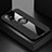 Ultra-thin Silicone Gel Soft Case Cover with Magnetic Finger Ring Stand X02L for Samsung Galaxy M40S