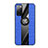 Ultra-thin Silicone Gel Soft Case Cover with Magnetic Finger Ring Stand X02L for Samsung Galaxy S20 FE 5G Blue