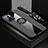 Ultra-thin Silicone Gel Soft Case Cover with Magnetic Finger Ring Stand X03L for OnePlus Nord N300 5G Gray