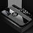 Ultra-thin Silicone Gel Soft Case Cover with Magnetic Finger Ring Stand X03L for Oppo F21s Pro 5G Gray
