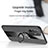 Ultra-thin Silicone Gel Soft Case Cover with Magnetic Finger Ring Stand X03L for Oppo Reno5 Z 5G