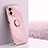 Ultra-thin Silicone Gel Soft Case Cover with Magnetic Finger Ring Stand XL1 for OnePlus Nord N20 SE