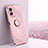Ultra-thin Silicone Gel Soft Case Cover with Magnetic Finger Ring Stand XL1 for OnePlus Nord N300 5G