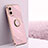 Ultra-thin Silicone Gel Soft Case Cover with Magnetic Finger Ring Stand XL1 for Oppo A76
