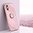 Ultra-thin Silicone Gel Soft Case Cover with Magnetic Finger Ring Stand XL1 for Oppo Reno7 Z 5G