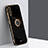 Ultra-thin Silicone Gel Soft Case Cover with Magnetic Finger Ring Stand XL1 for Samsung Galaxy A50 Black