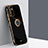 Ultra-thin Silicone Gel Soft Case Cover with Magnetic Finger Ring Stand XL1 for Samsung Galaxy F13 4G