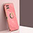 Ultra-thin Silicone Gel Soft Case Cover with Magnetic Finger Ring Stand XL1 for Samsung Galaxy M32 4G