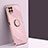Ultra-thin Silicone Gel Soft Case Cover with Magnetic Finger Ring Stand XL1 for Samsung Galaxy M53 5G