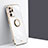 Ultra-thin Silicone Gel Soft Case Cover with Magnetic Finger Ring Stand XL1 for Samsung Galaxy Note 20 Ultra 5G White