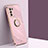 Ultra-thin Silicone Gel Soft Case Cover with Magnetic Finger Ring Stand XL1 for Samsung Galaxy S20 FE 5G Pink