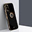 Ultra-thin Silicone Gel Soft Case Cover with Magnetic Finger Ring Stand XL1 for Samsung Galaxy S20 Plus 5G Black
