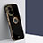 Ultra-thin Silicone Gel Soft Case Cover with Magnetic Finger Ring Stand XL1 for Samsung Galaxy S20 Ultra 5G Black