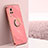 Ultra-thin Silicone Gel Soft Case Cover with Magnetic Finger Ring Stand XL1 for Vivo X60 Pro 5G