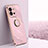 Ultra-thin Silicone Gel Soft Case Cover with Magnetic Finger Ring Stand XL1 for Vivo X80 Lite 5G