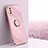 Ultra-thin Silicone Gel Soft Case Cover with Magnetic Finger Ring Stand XL1 for Vivo Y11s