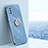 Ultra-thin Silicone Gel Soft Case Cover with Magnetic Finger Ring Stand XL1 for Vivo Y20