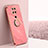 Ultra-thin Silicone Gel Soft Case Cover with Magnetic Finger Ring Stand XL1 for Xiaomi Redmi 10X 4G Hot Pink
