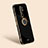 Ultra-thin Silicone Gel Soft Case Cover with Magnetic Finger Ring Stand XL1 for Xiaomi Redmi 9 Black