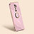 Ultra-thin Silicone Gel Soft Case Cover with Magnetic Finger Ring Stand XL1 for Xiaomi Redmi 9 Pink
