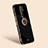 Ultra-thin Silicone Gel Soft Case Cover with Magnetic Finger Ring Stand XL1 for Xiaomi Redmi 9 Prime India Black