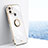 Ultra-thin Silicone Gel Soft Case Cover with Magnetic Finger Ring Stand XL1 for Xiaomi Redmi A1 Plus White