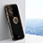 Ultra-thin Silicone Gel Soft Case Cover with Magnetic Finger Ring Stand XL1 for Xiaomi Redmi Note 11 Pro 4G Black
