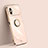 Ultra-thin Silicone Gel Soft Case Cover with Magnetic Finger Ring Stand XL1 for Xiaomi Redmi Note 11R 5G Gold