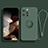 Ultra-thin Silicone Gel Soft Case Cover with Magnetic Finger Ring Stand YK1 for Apple iPhone 13 Pro Green